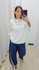 T-shirt Spalline Bianca