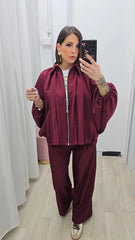 Coordinato Saretta Bordeaux