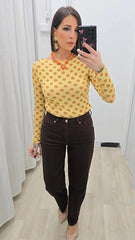 JEANS CUORE MARRONE ART.740/6