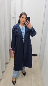 TRENCH LUNGO BLU ART.10868