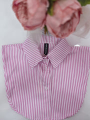 COLLO IN CAMICIA RIGHE ROSA