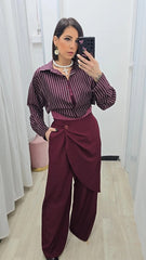 Pantalone Portafoglio Bordeaux