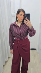 Camicia Body Bordeaux