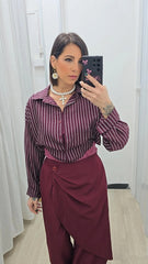 Camicia Body Bordeaux