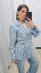 BLAZER ECOPELLE PITONATO