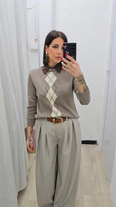 Pantalone Siviglia Tortora