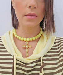 Collana Choker Giallo
