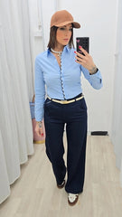 Pantalone Office Blu art.11938