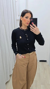 Cardigan Teddy Nero