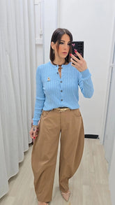 Cardigan Teddy Azzurro