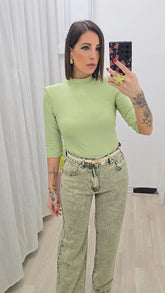 Maglia Spalline Verde art.16572