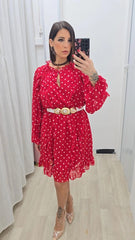 Abito Pois Rosso