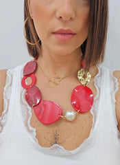 COLLANA AGATA ROSSA