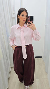 Camicia Quadretti Rosa