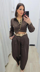 Coordinato Aurora Marrone