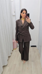 Tailleur Yamila Marrone art,6898