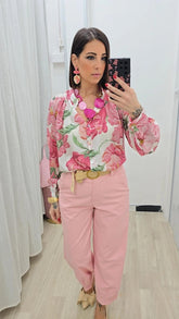 Camicia FLOR Rosa art.251651