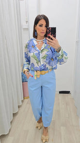 Pantalone Sahara Celeste art63167