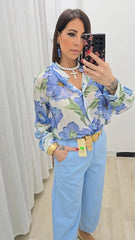 Camicia FLOR Celeste art.251651