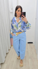 Pantalone Sahara Celeste art63167