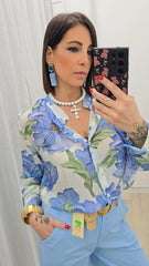 Camicia FLOR Celeste art.251651