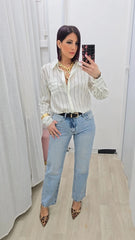 Camicia Verticale Bianco