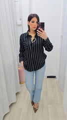 Camicia Verticale Nero