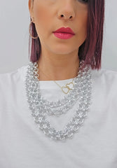 Collana Multifilo Silver