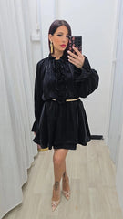 Abito Volant Nero art.4783