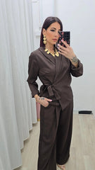 Tailleur Evita Marrone art.5962