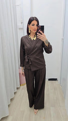 Tailleur Evita Marrone art.5962