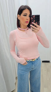 MAGLIA DUO ROSA