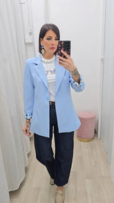 Blazer Pois Azzurra