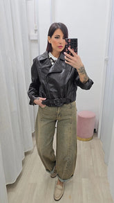 CHIODO BIKER MARRONE