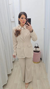 Tailleur 4 pezzi Beige art.6883