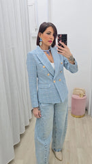 BLAZER COCO AZZURRO