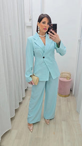 Tailleur Gessato Acquamarina art..66793