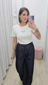T-shirt Amor Par Favor Bianco ART P6077