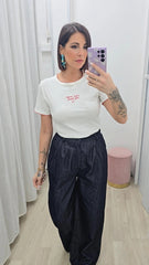 T-shirt Amor Par Favor Bianco ART P6077