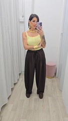 Pantalone Isa Marrone art