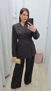 Tailleur Incrociato Marrone Art.60173