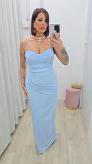 Abito Corsetto Celeste