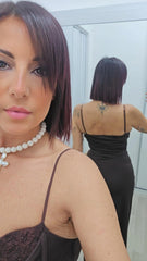 Abito Corsetto Marrone