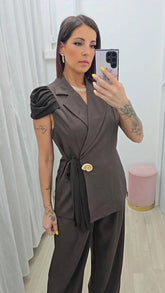 Tailleur Conchiglia Marrone art85008