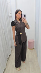 Tailleur Conchiglia Marrone art85008