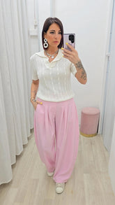 Pantalone Bisbiglio Rosa art.66737