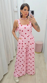 Tuta Pois Rosa