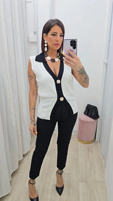 Gilet Asia Bianco art 26118