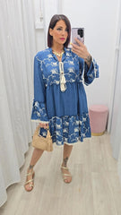 Abito India Blu art.6002