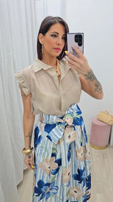 Camicia Leila Beige art.9746